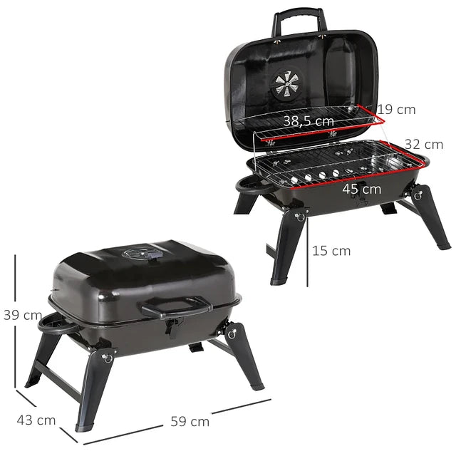 Foldable Tabletop BBQ Grill, Portable Small Charcoal Grill, Mini Tabletop Smoker Camping Cooker, Stainless Steel Portable Collapsible Barbecue Shelf Foldable Tabletop BBQ Grill, Portable Small Charcoal Grill, Mini Tabletop Smoker Camping Cooker, Stainless Steel Portable Collapsible Barbecue Shelf